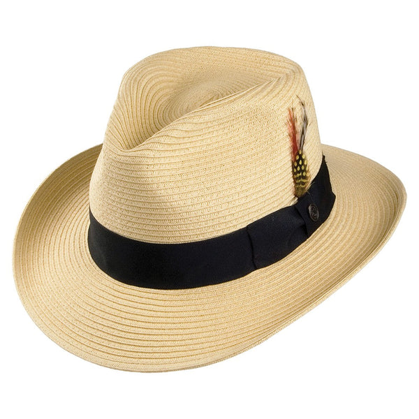 Summer C-Crown Straw Fedora Hat