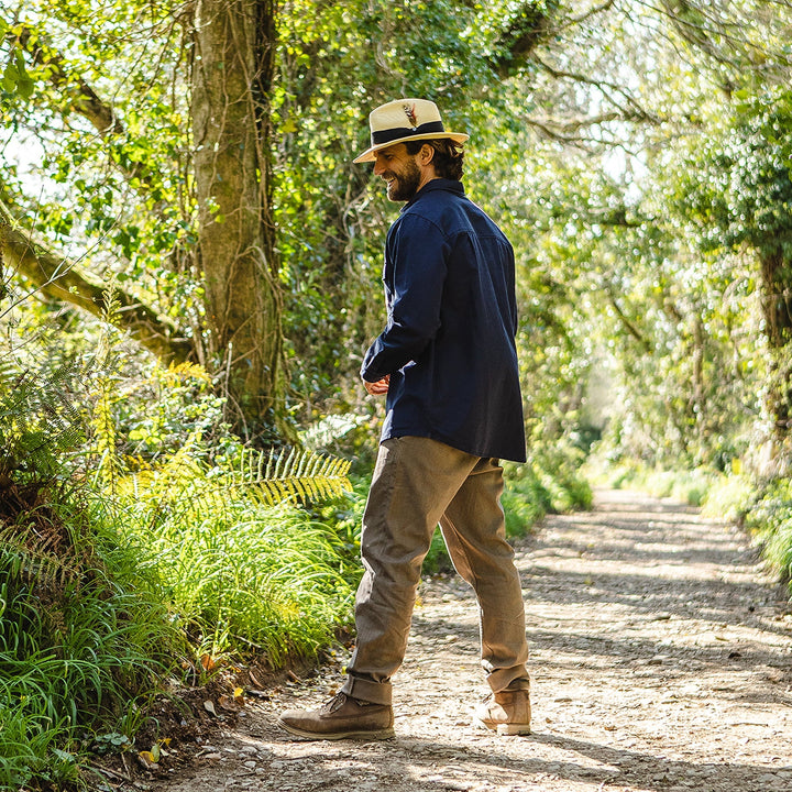 Summer C-Crown Straw Fedora Hat — Farnell Hat Co.