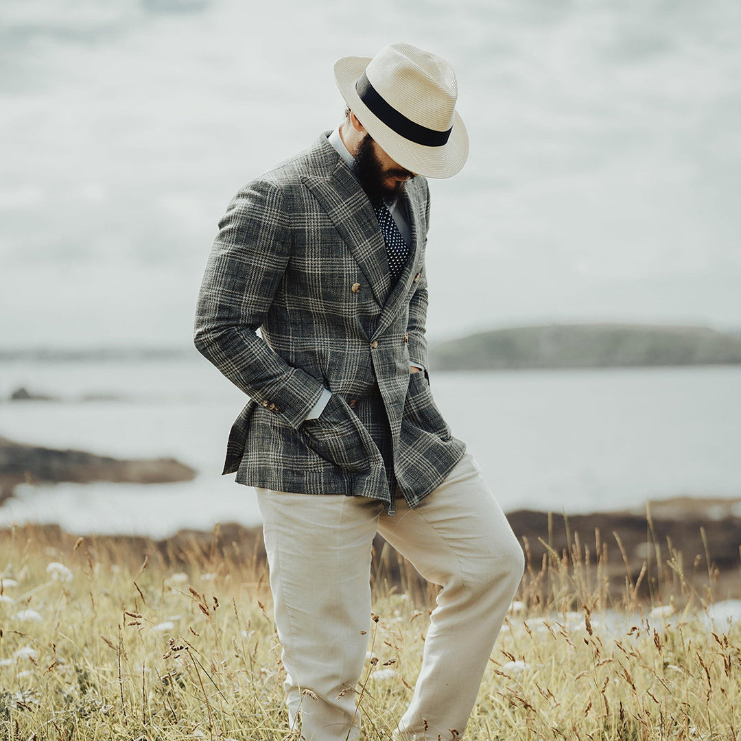 Summer C-Crown Straw Fedora Hat — Farnell Hat Co.