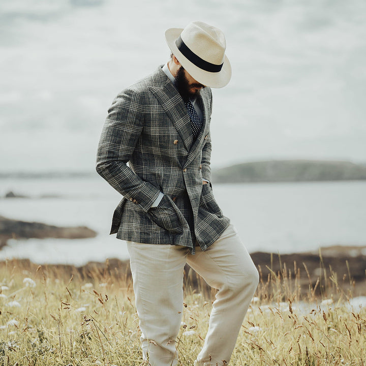 Summer C-Crown Straw Fedora Hat — Farnell Hat Co.