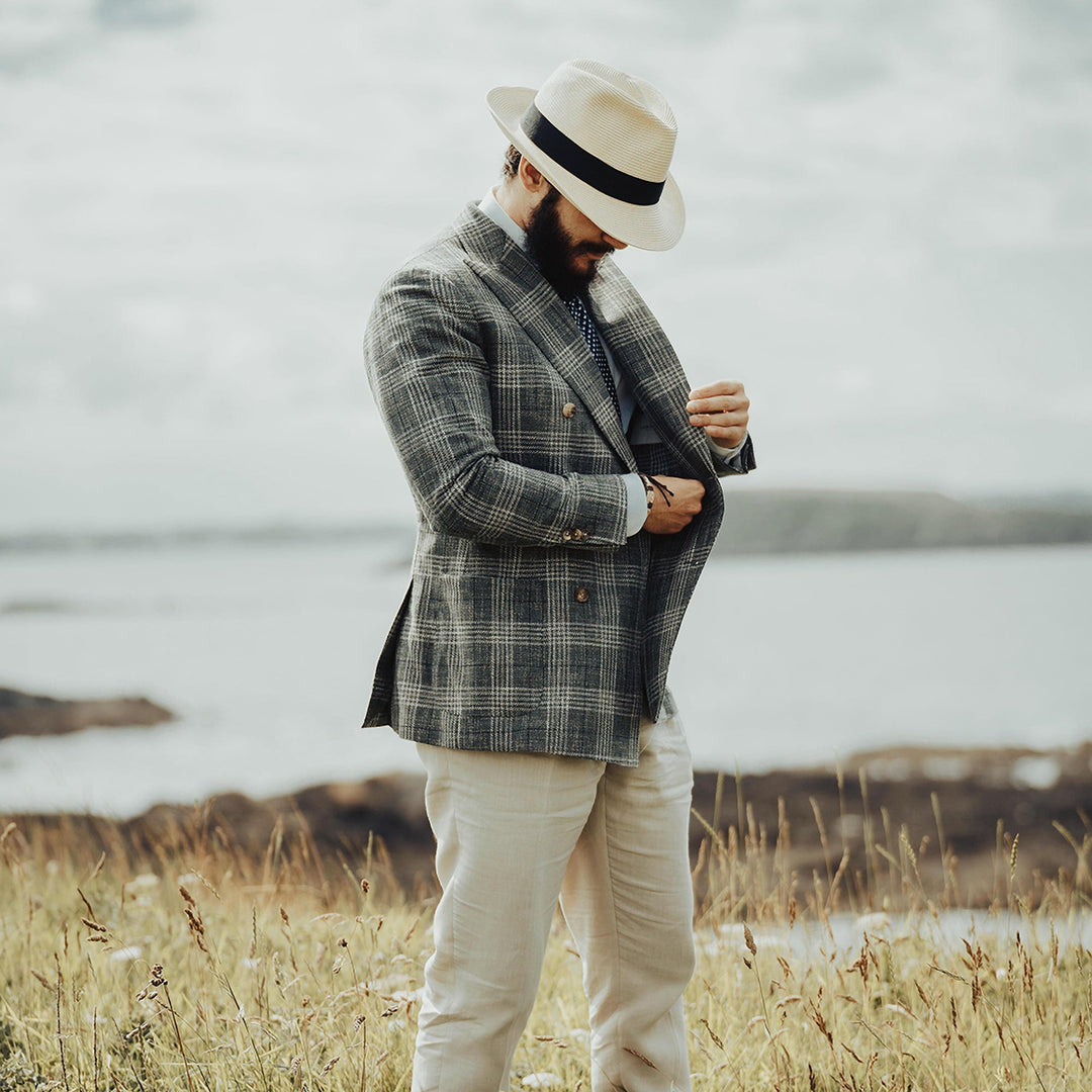 Summer C-Crown Straw Fedora Hat — Farnell Hat Co.