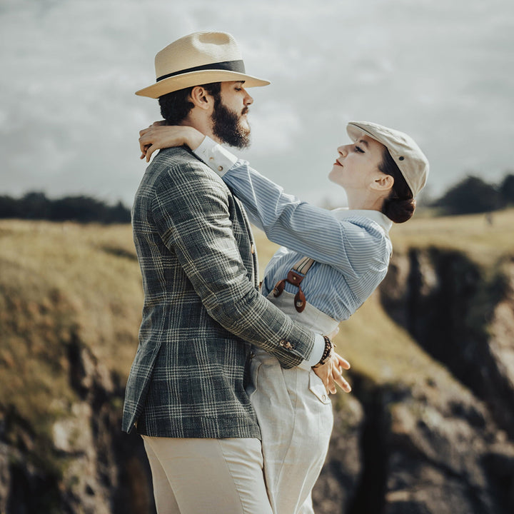 Summer C-Crown Straw Fedora Hat — Farnell Hat Co.