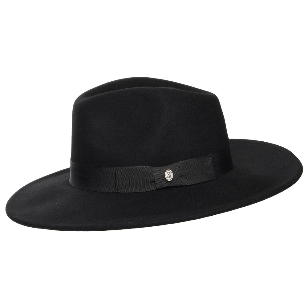 The Author Wide Brim Wool Fedora Hat — Farnell Hat Co.