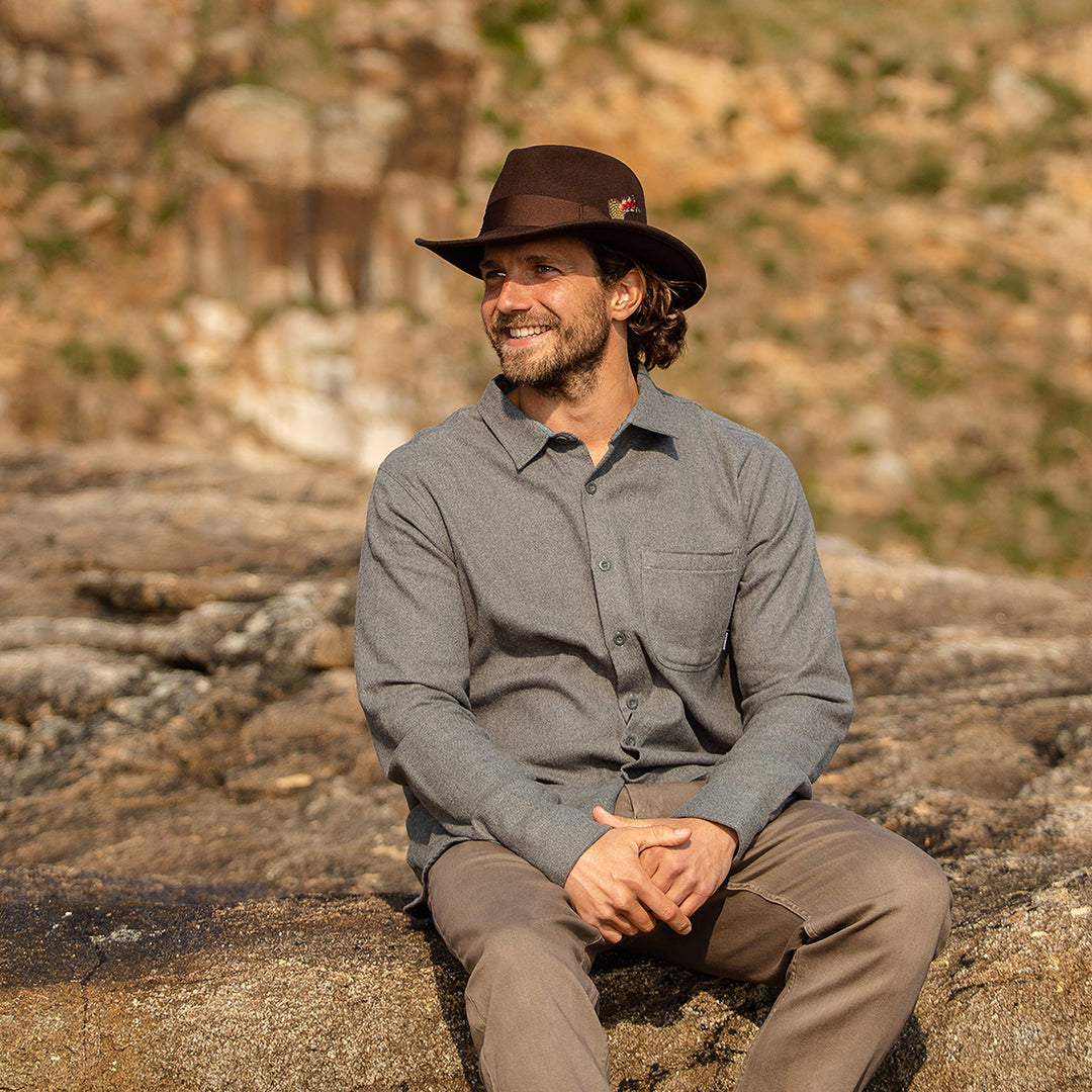 Ford C-Crown Wool Felt Fedora Hat — Farnell Hat Co.