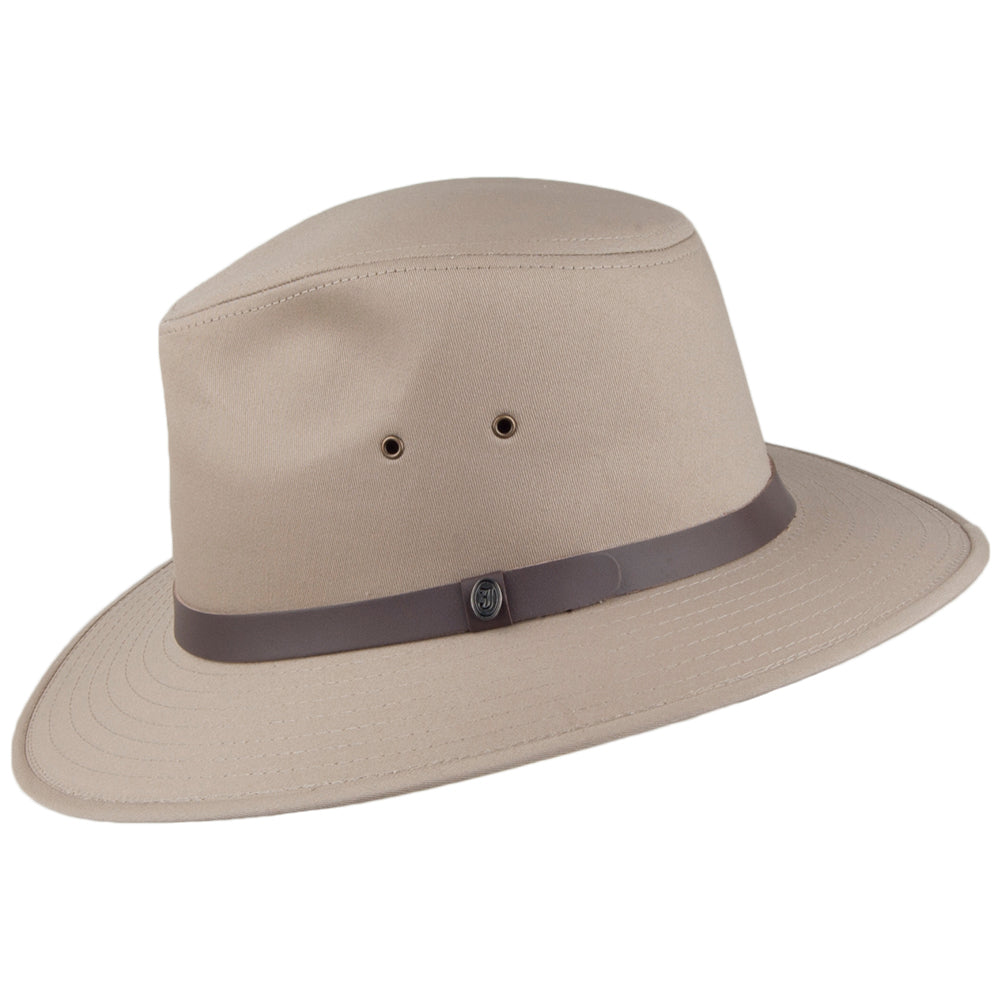 Cotton Twill Safari Fedora Hat — Farnell Hat Co.