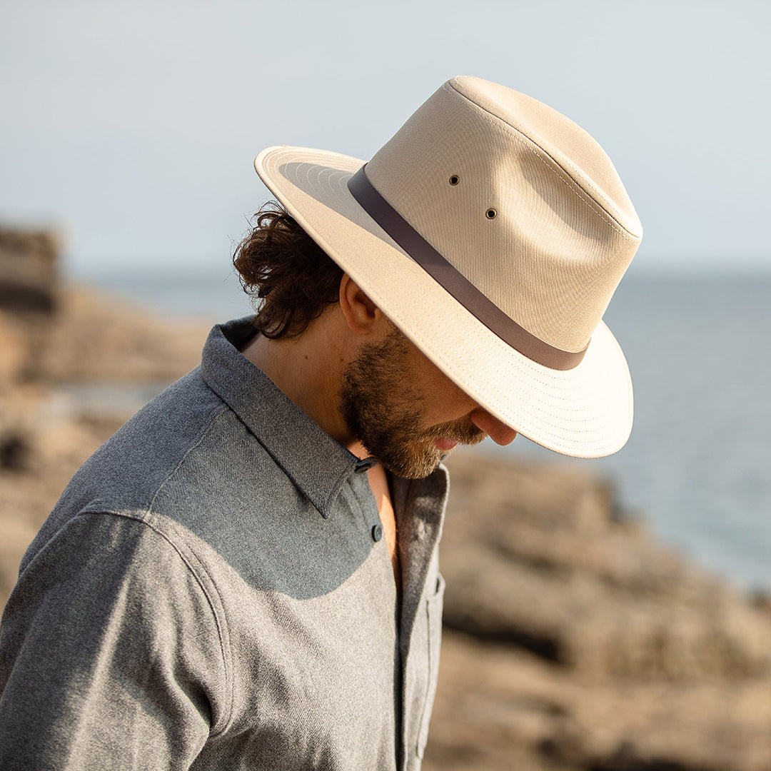 Cotton Twill Safari Fedora Hat — Farnell Hat Co.