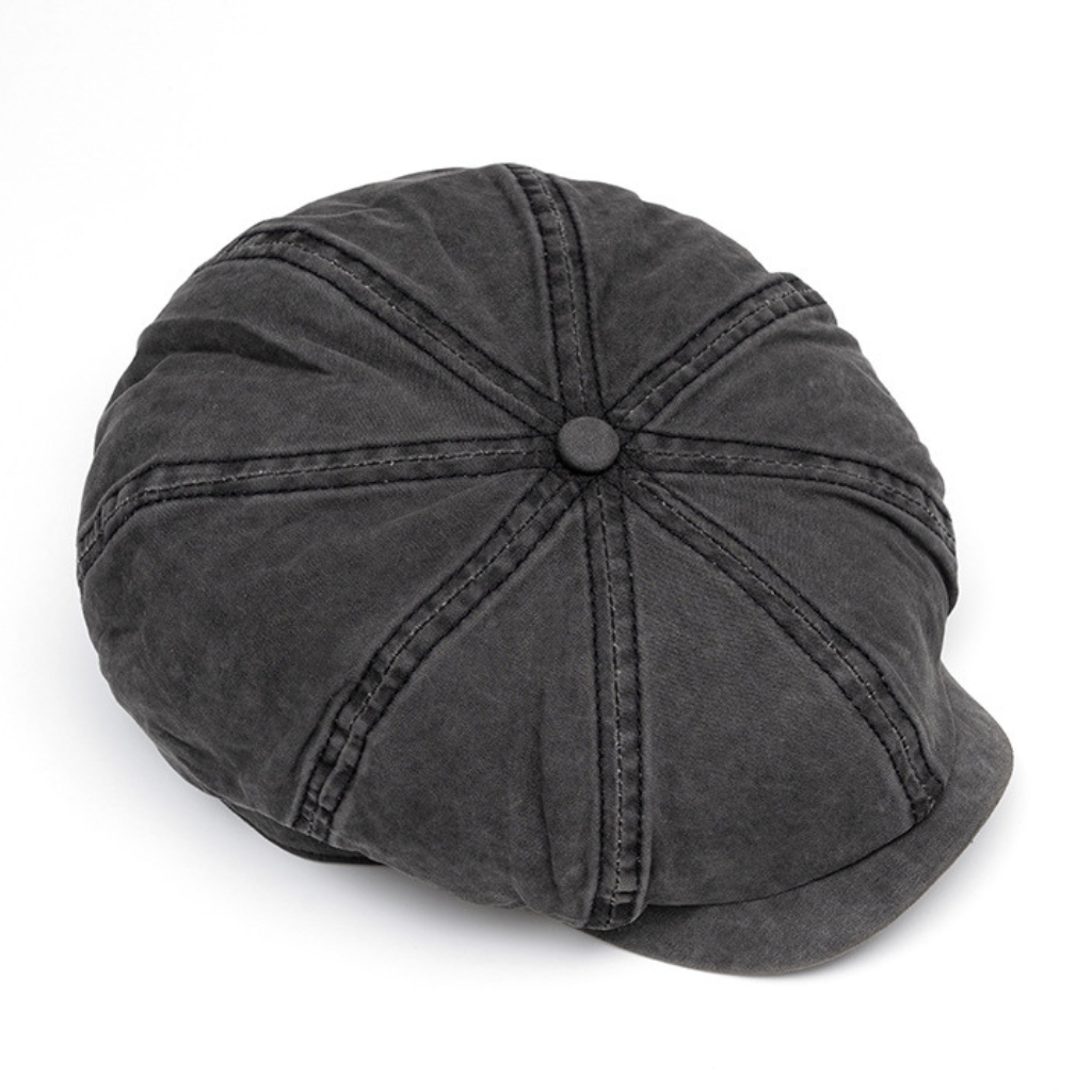 Washed Cotton Newsboy Cap — Farnell Hat Co.