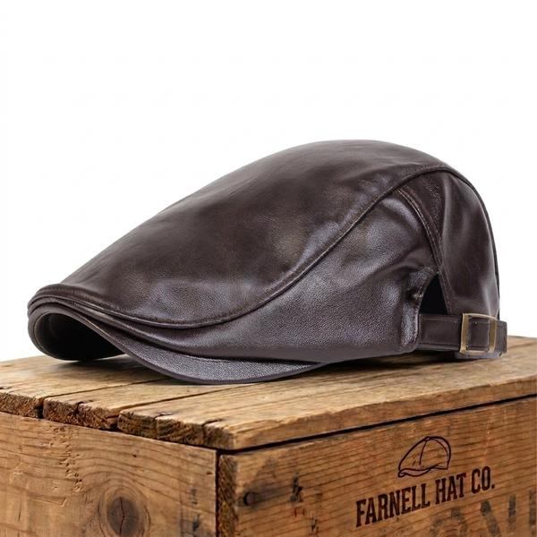 Leather Driver Cap