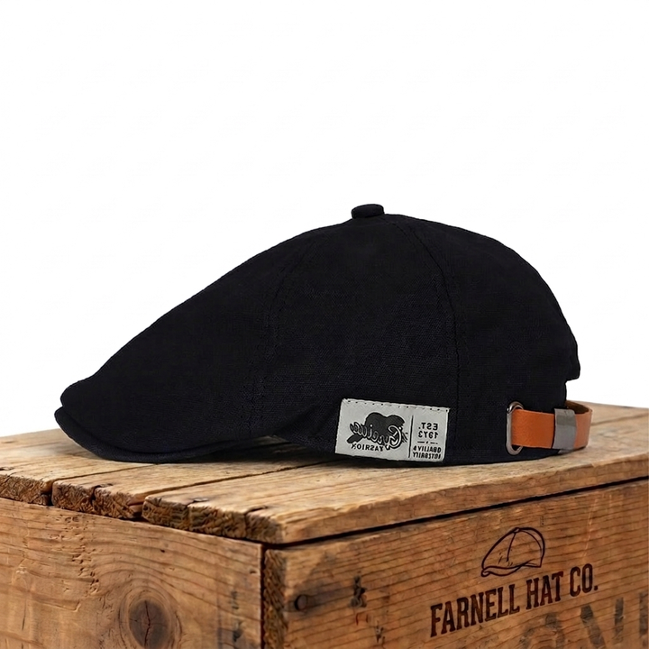 Modern Classic Cap on Farnell Hat Co. crate