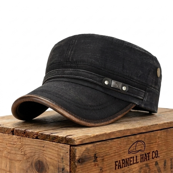Distressed Cotton Army Cap