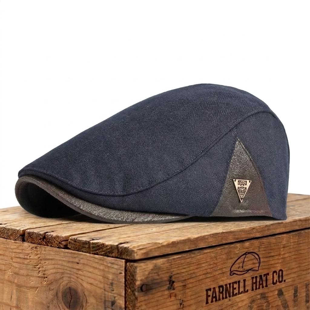 Vintage Panel Cap on Farnell Hat Co. crate