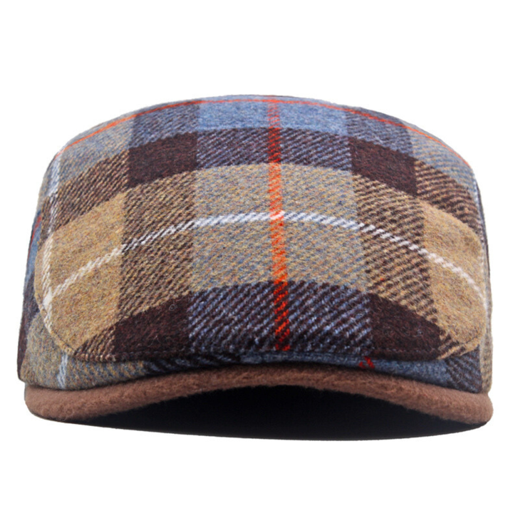 Wool Blend Plaid Flat Cap — Farnell Hat Co.