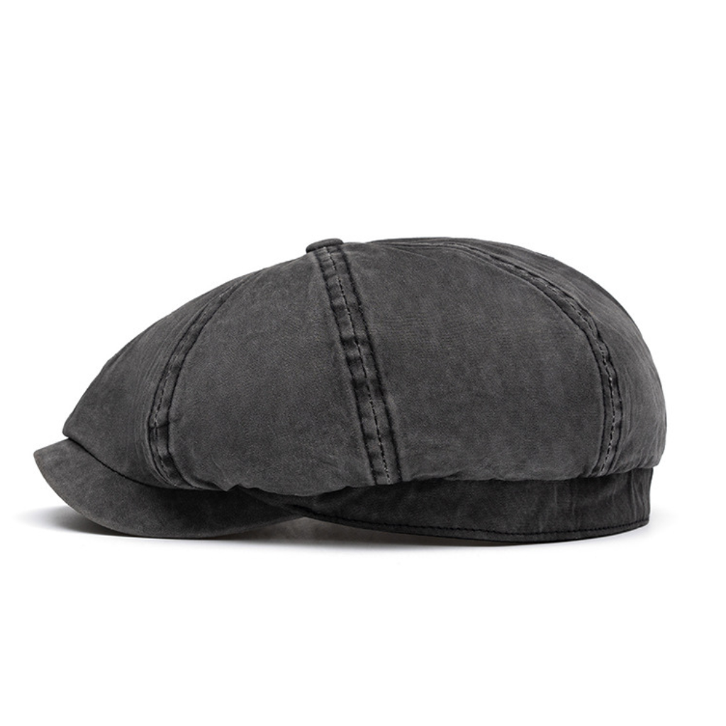 Washed Cotton Newsboy Cap — Farnell Hat Co.