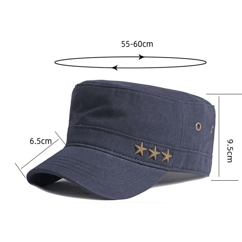 Triple-Star Studded Army Cap — Farnell Hat Co.