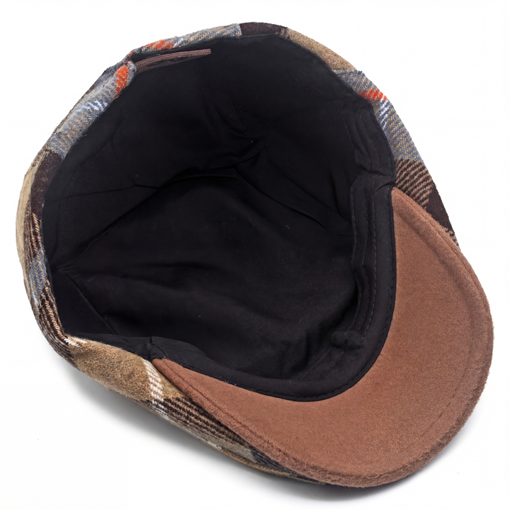 Wool Blend Plaid Flat Cap — Farnell Hat Co.