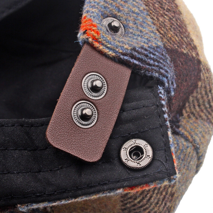 Wool Blend Plaid Flat Cap — Farnell Hat Co.