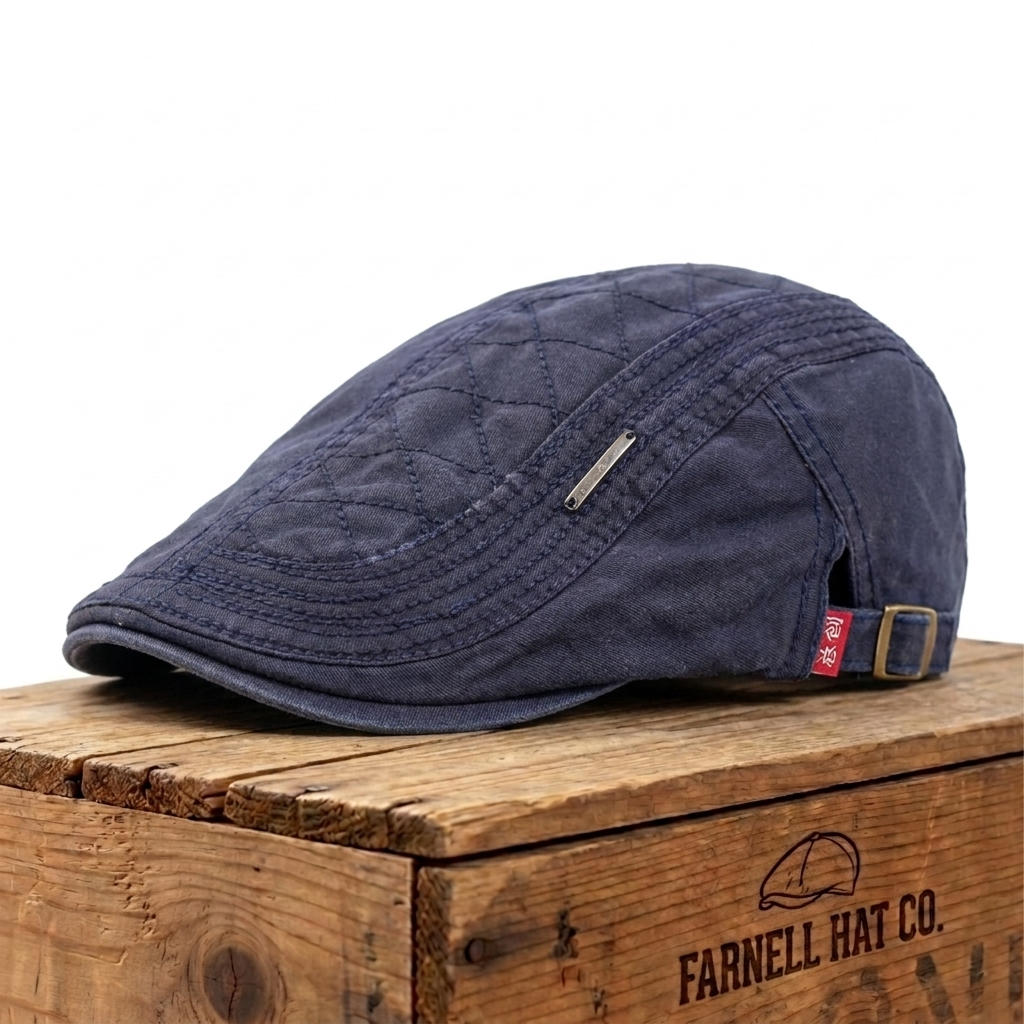 Quilted Cotton Cap on Farnell Hat Co. crate