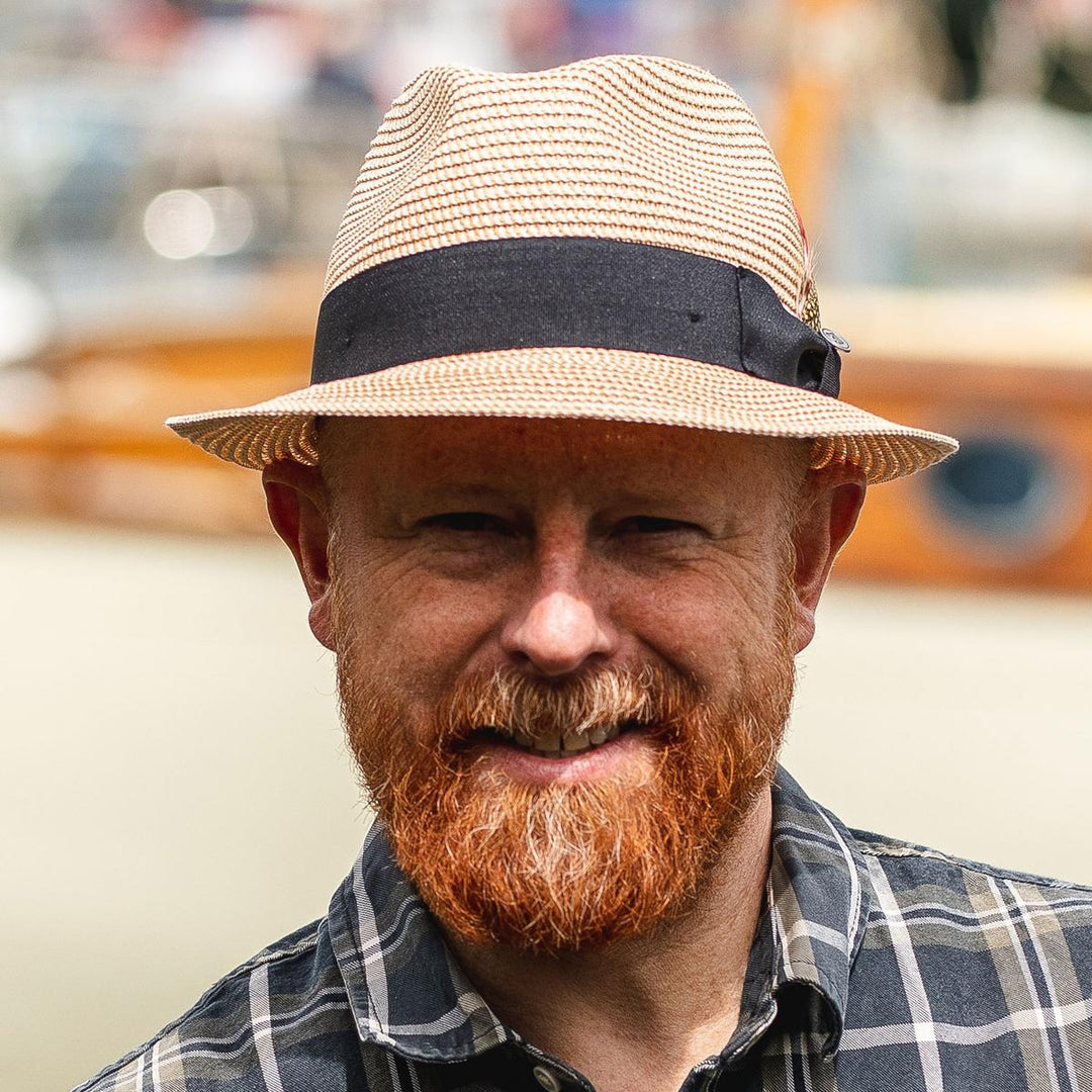 Toyo Straw Braid Trilby Hat