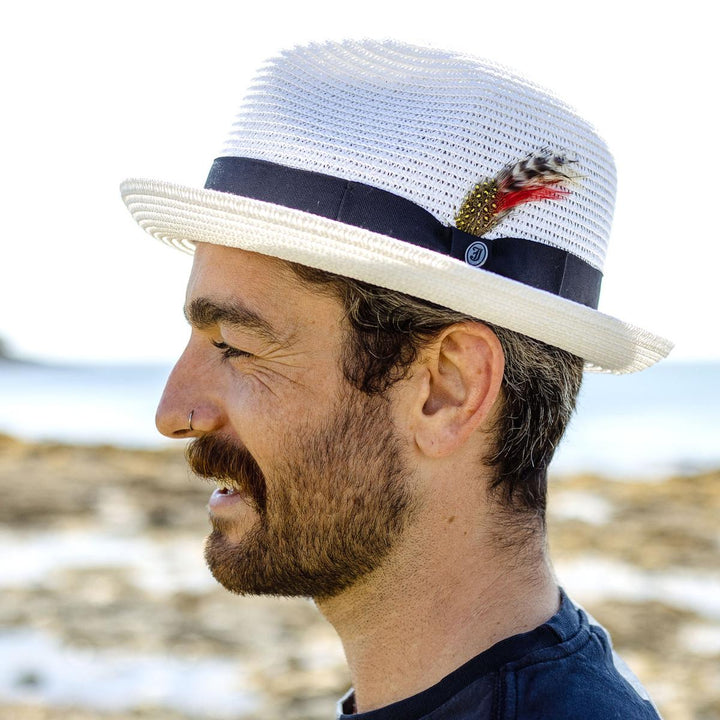 Toyo Straw Braid Trilby Hat — Farnell Hat Co.