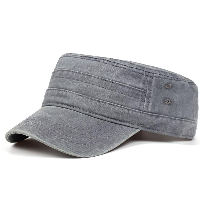 Washed Twill Cadet Cap in Gray | Farnell Hat Co.