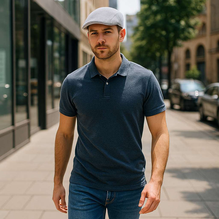 Breathable Mesh Flat Cap — Farnell Hat Co.