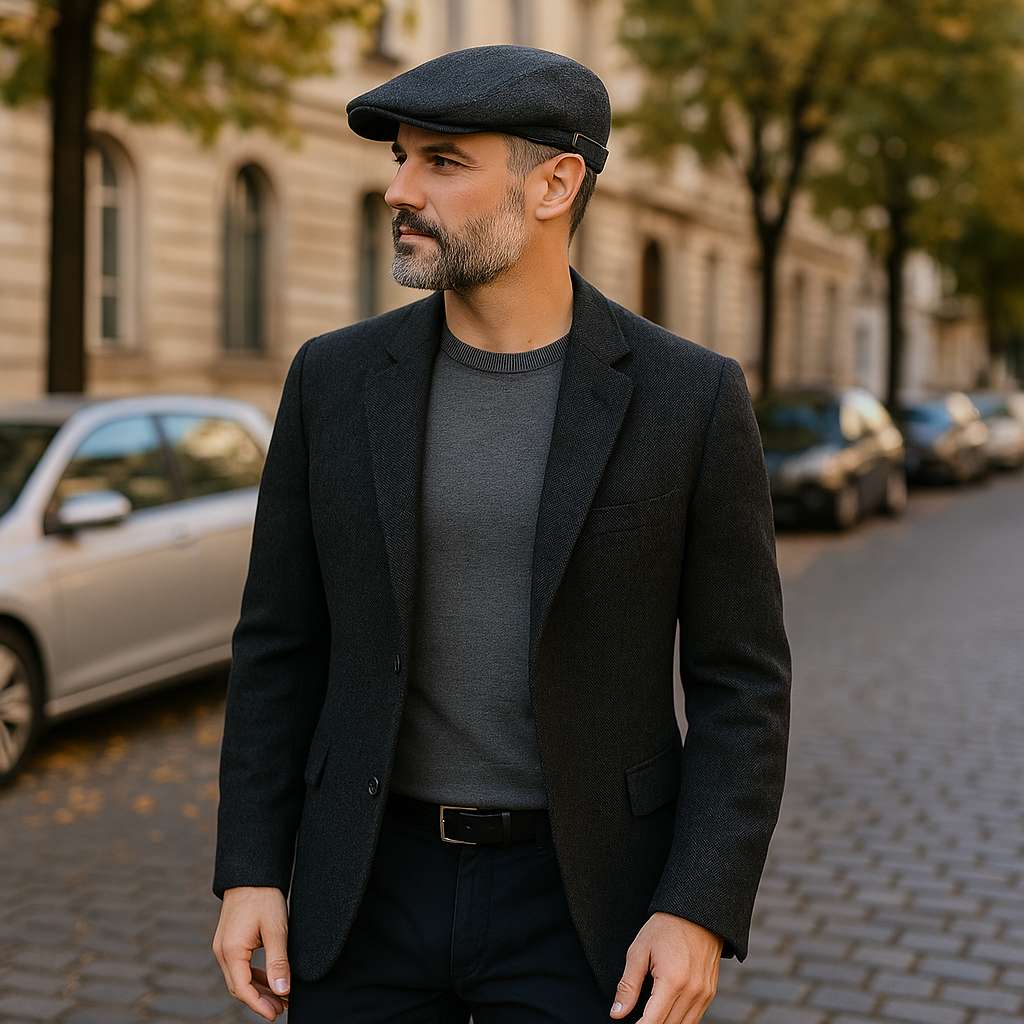 Chevron Textured Driver Cap — Farnell Hat Co.