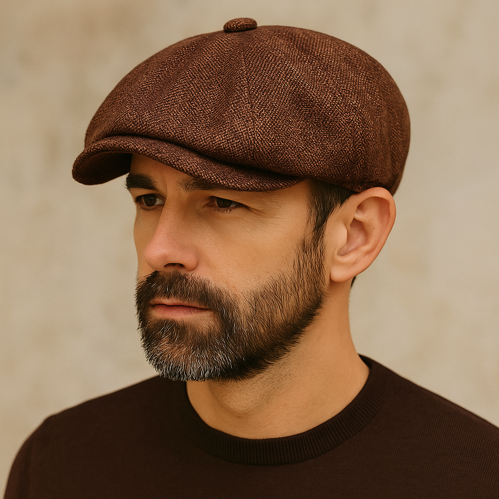 Cotton Eight-Panel Newsboy Cap — Farnell Hat Co.