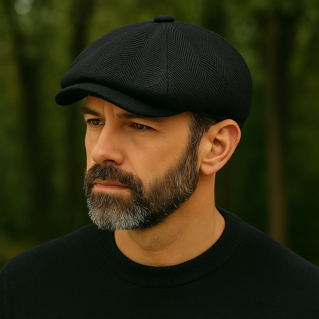 Cotton Eight-Panel Newsboy Cap — Farnell Hat Co.