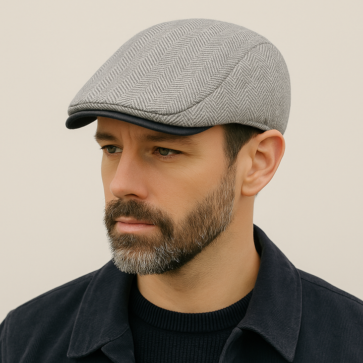 Herringbone Woven Flat Cap — Farnell Hat Co.