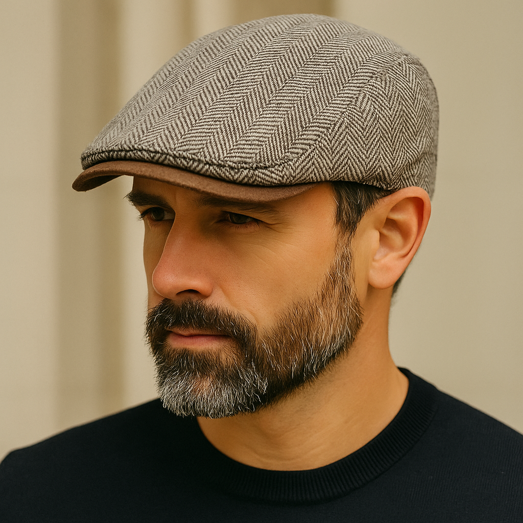 Herringbone Woven Flat Cap — Farnell Hat Co.
