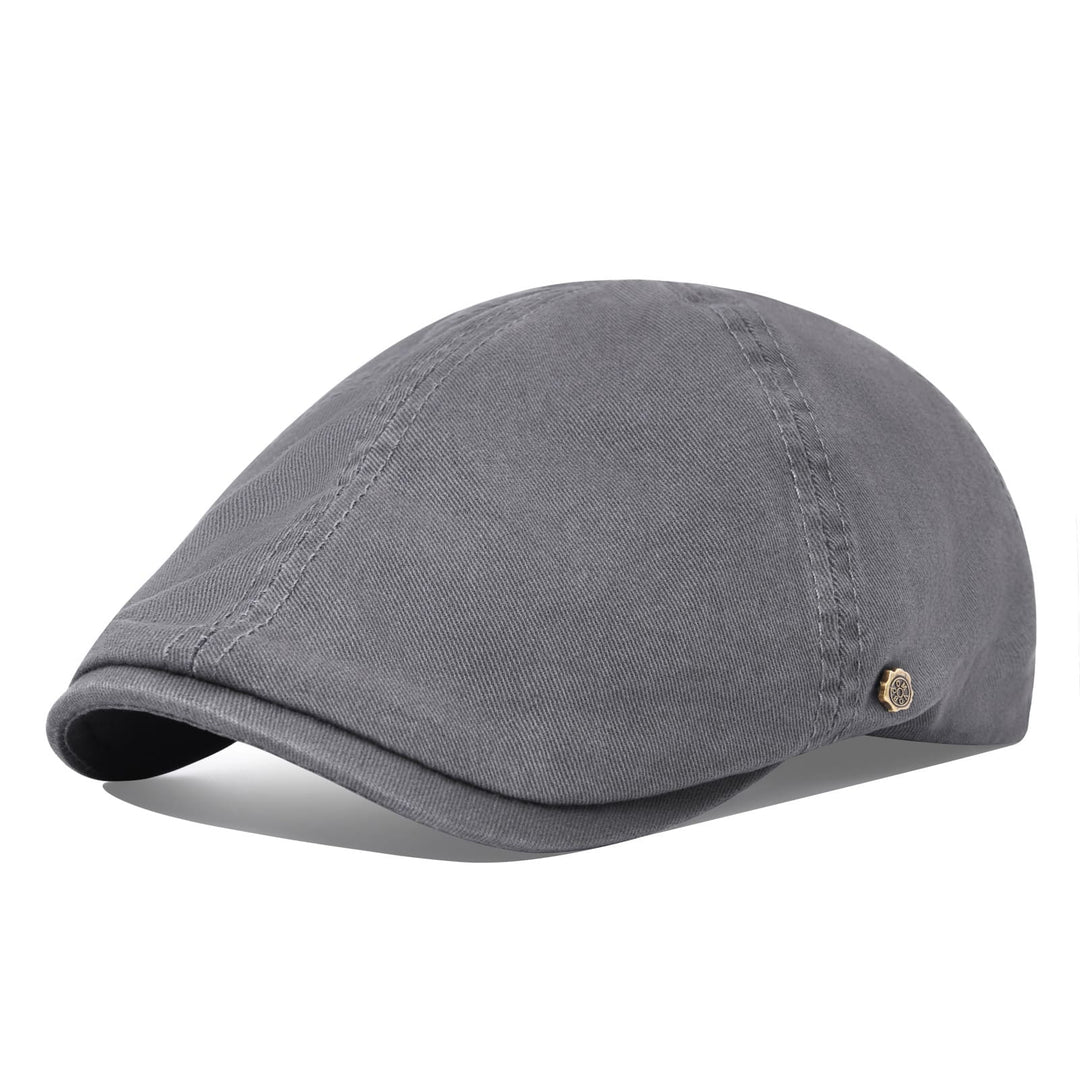 Six-Panel Cotton Flat Cap — Farnell Hat Co.