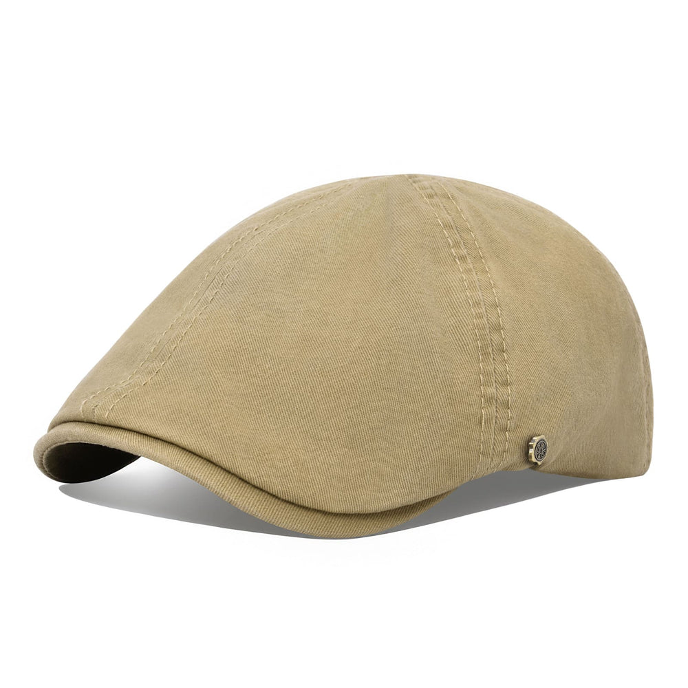 Six-Panel Cotton Flat Cap — Farnell Hat Co.