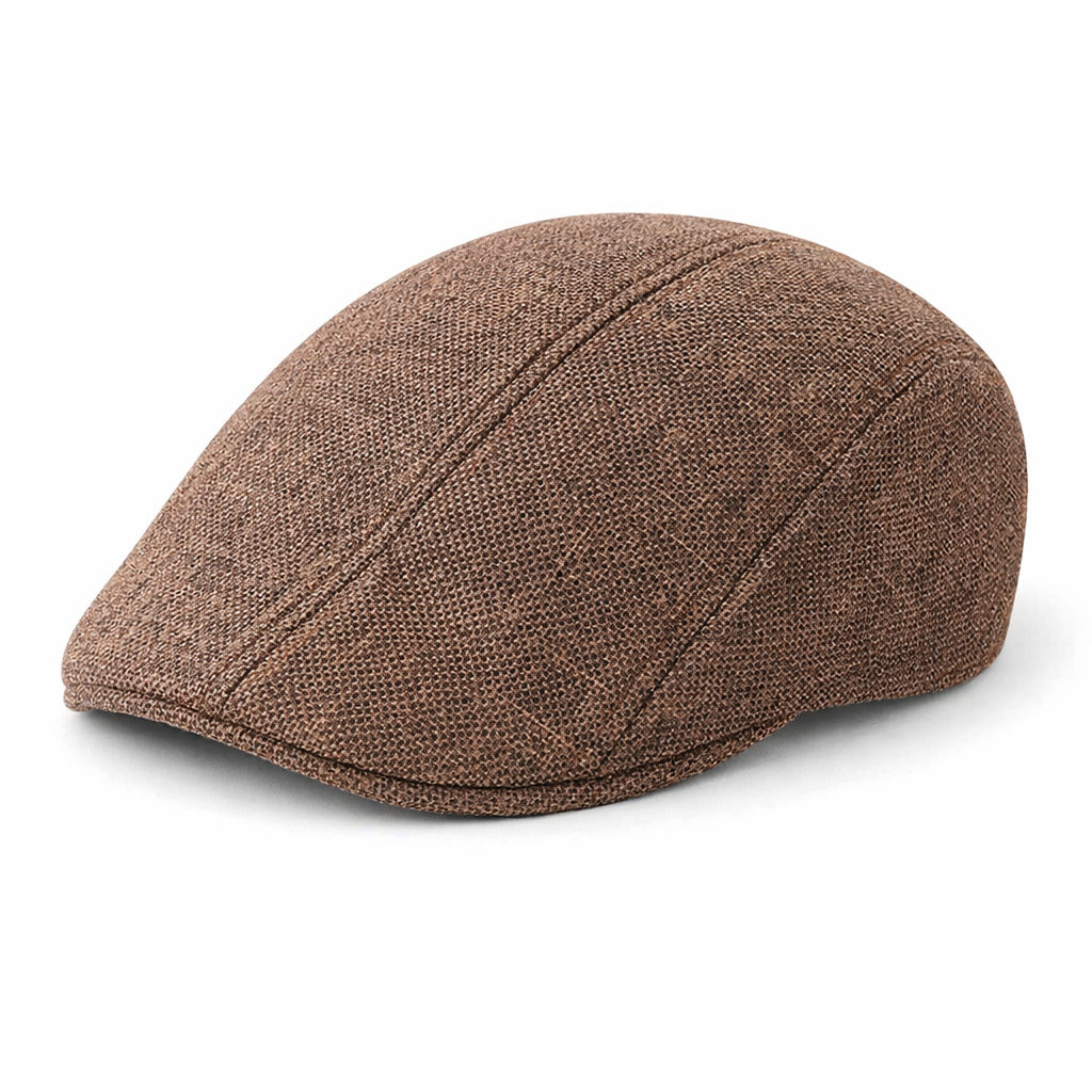 Linen Weave Flat Cap — Farnell Hat Co.