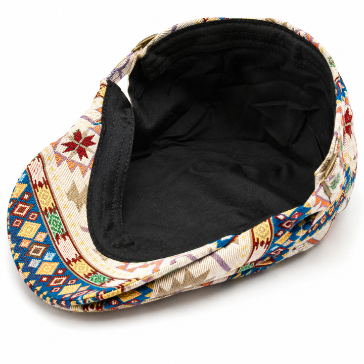 Woven Fabric Geometric Driver Cap — Farnell Hat Co.