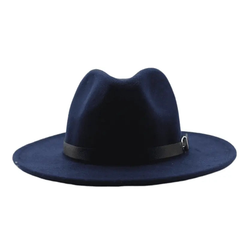 Classic Plain Wool Felt Fedora Hat