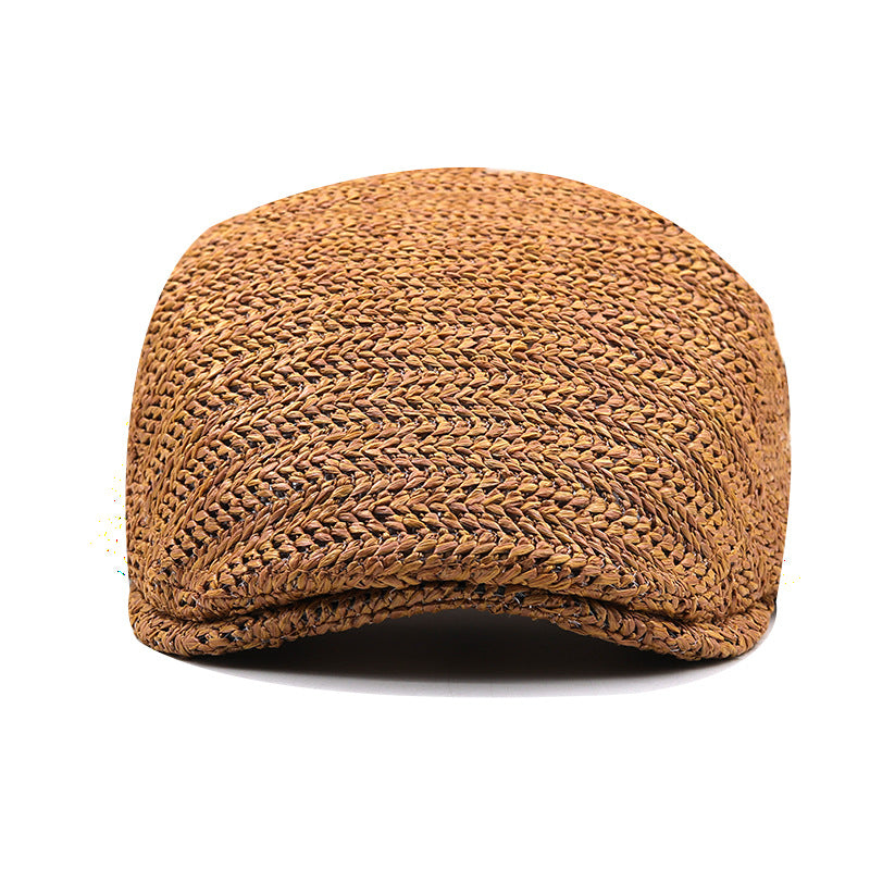 Woven Straw Chevron Driver Cap — Farnell Hat Co.