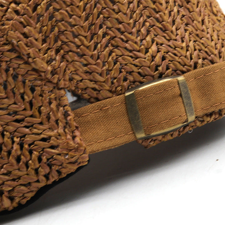 Woven Straw Chevron Driver Cap — Farnell Hat Co.