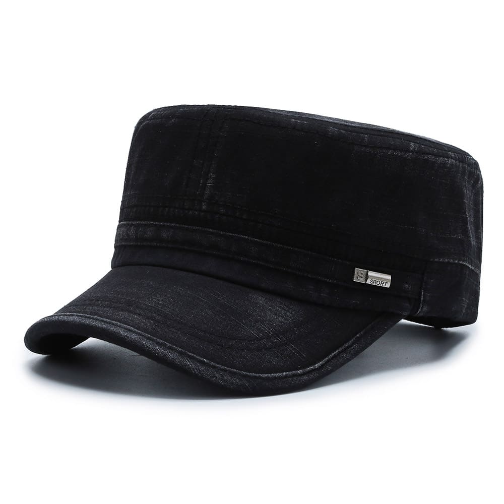 Premium Washed Army Cap negro