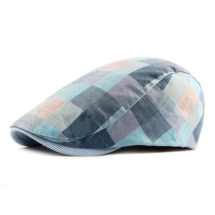 Colorblock Patchwork Flat Cap — Farnell Hat Co.