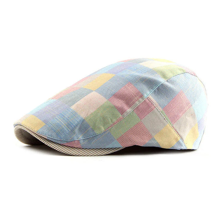 Colorblock Patchwork Flat Cap — Farnell Hat Co.