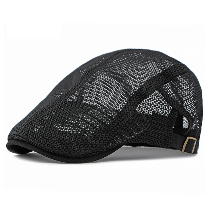 Mesh Driver Cap in Black | Farnell Hat Co.