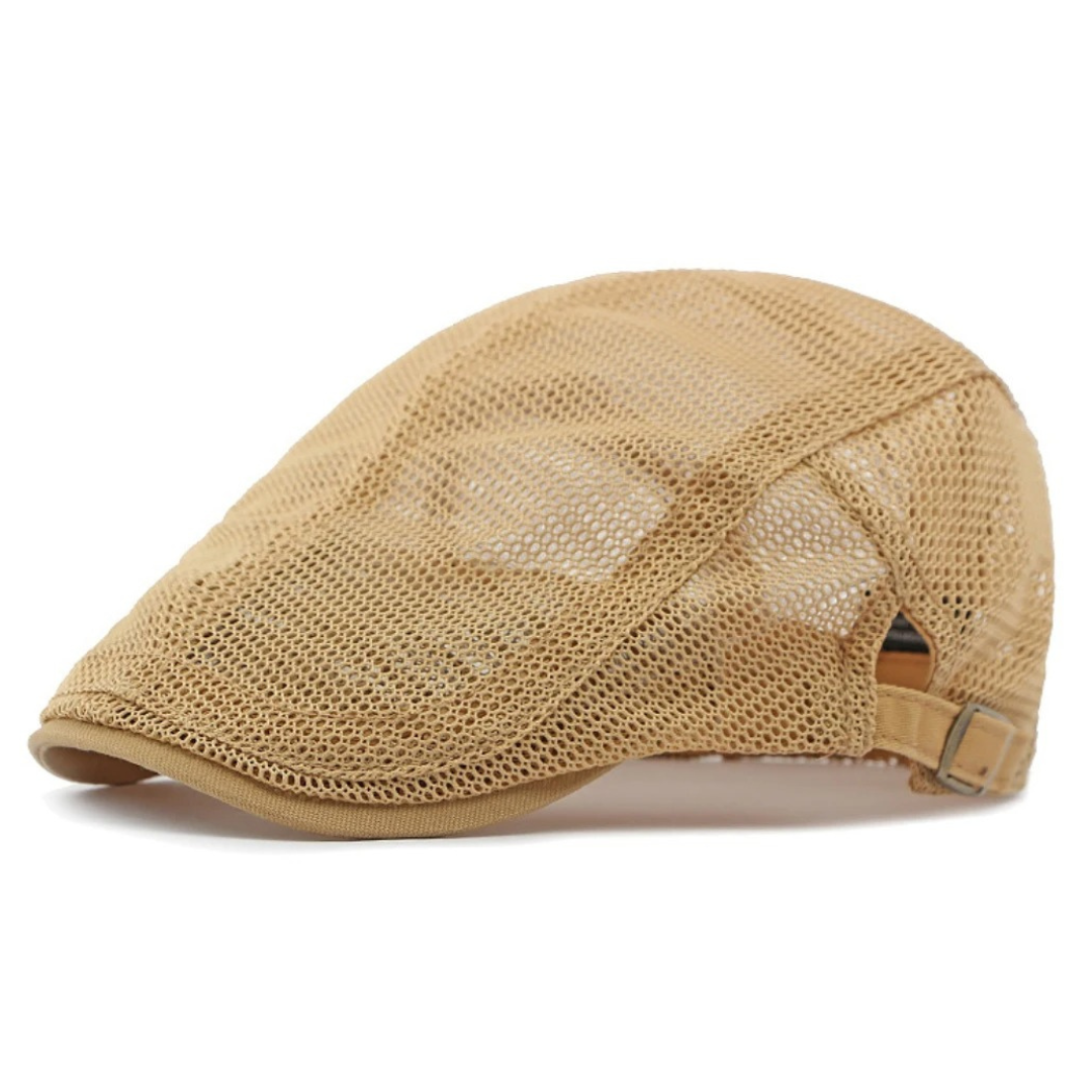 Mesh Driver Cap in Khaki | Farnell Hat Co.