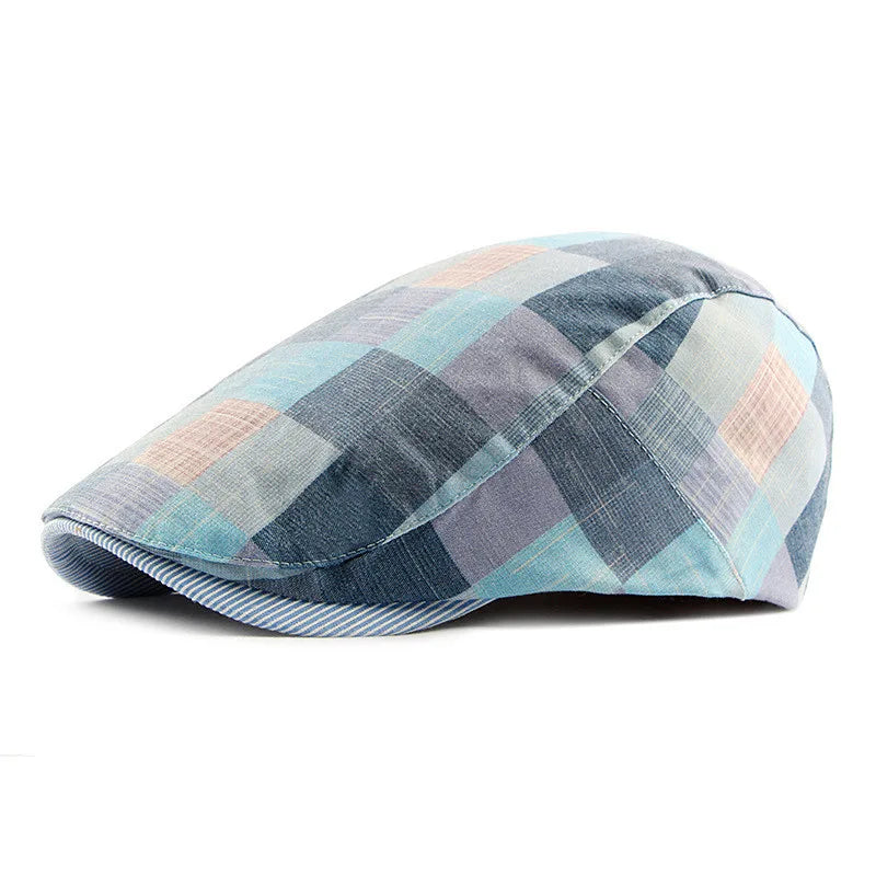 Colorblock Patchwork Flat Cap — Farnell Hat Co.