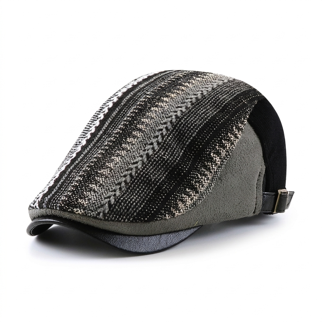 Knit & Suede Driver Cap — Farnell Hat Co.