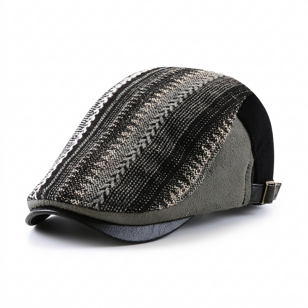 Knit & Suede Driver Cap