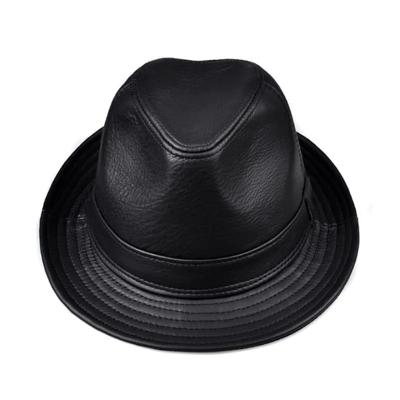 Lemont Genuine Leather Trilby Hat — Farnell Hat Co.