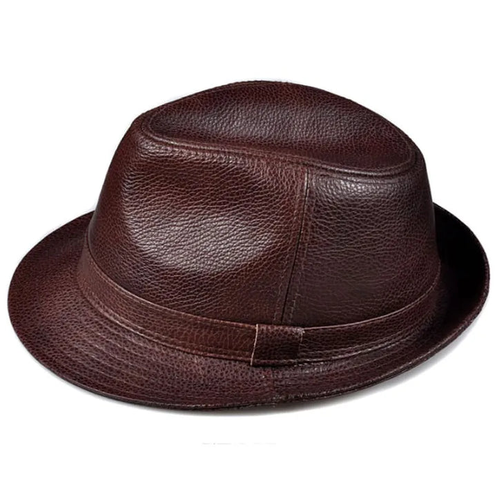 Lemont Genuine Leather Trilby Hat — Farnell Hat Co.
