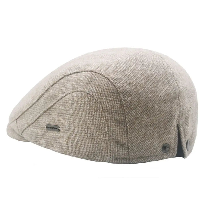 Plain Cotton Snap-Front Flat Cap — Farnell Hat Co.