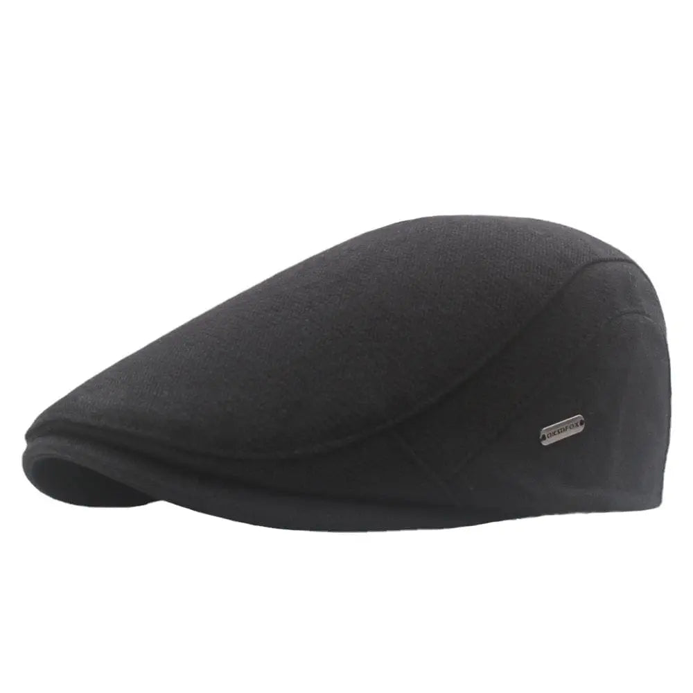 Plain Cotton Snap-Front Flat Cap — Farnell Hat Co.