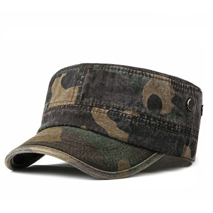 Camouflage Cotton Army Cap in Green | Farnell Hat Co.